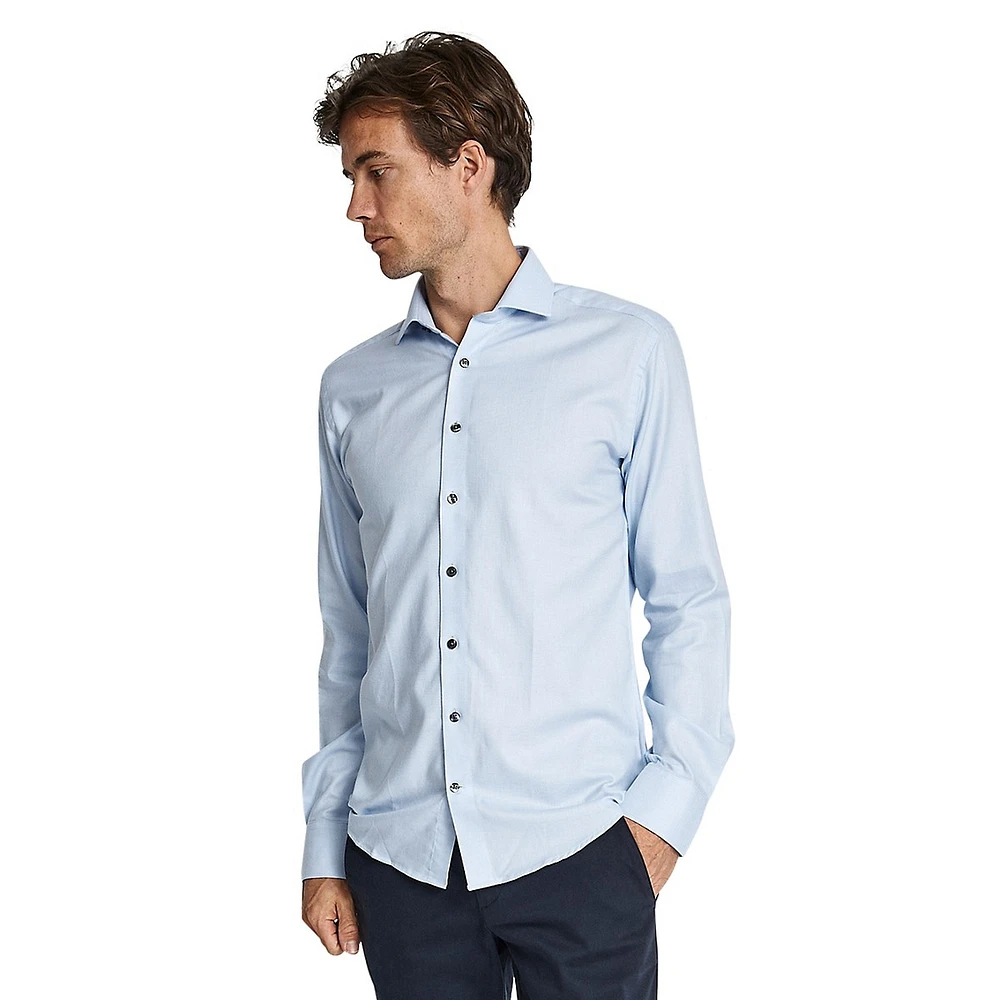 Aikman Classic-Fit Easy-Care Textured Dress Shirt