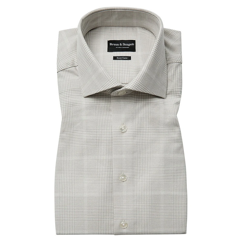 Polamalu Classic-Fit Easy-Care Plaid Dress Shirt