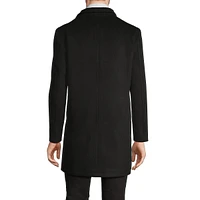 Slim-Fit Melton Car Coat