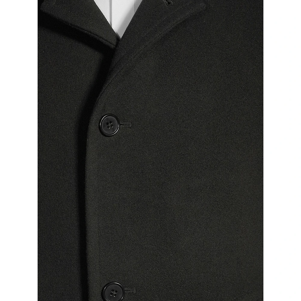 Slim-Fit Melton Car Coat