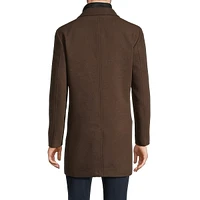 Slim-Fit Melton Gilet Coat