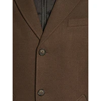 Slim-Fit Melton Gilet Coat