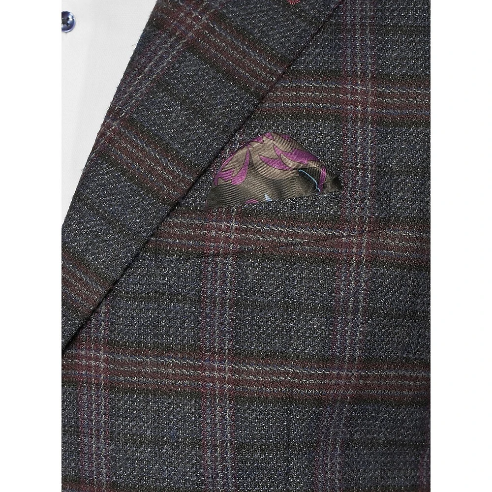 Slim-Fit Plaid Sport Coat