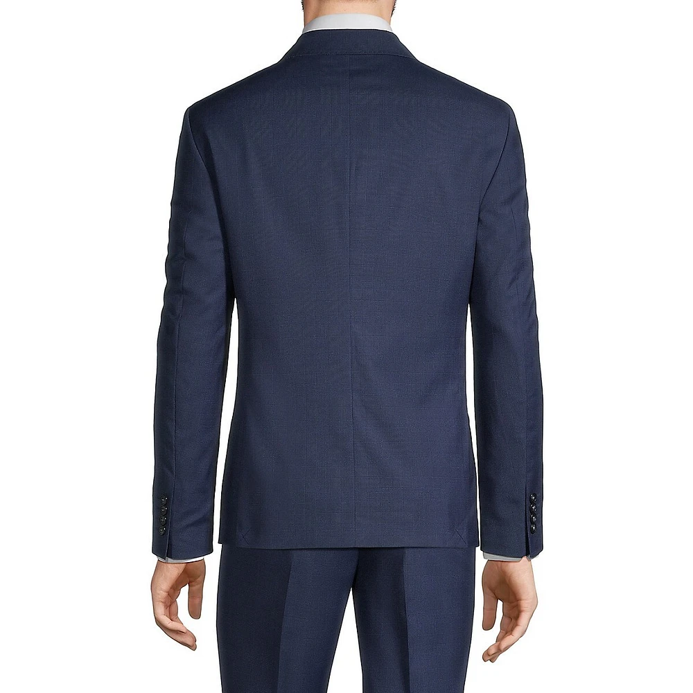 Slim-Fit Stretch Glen Plaid Suit Jacket