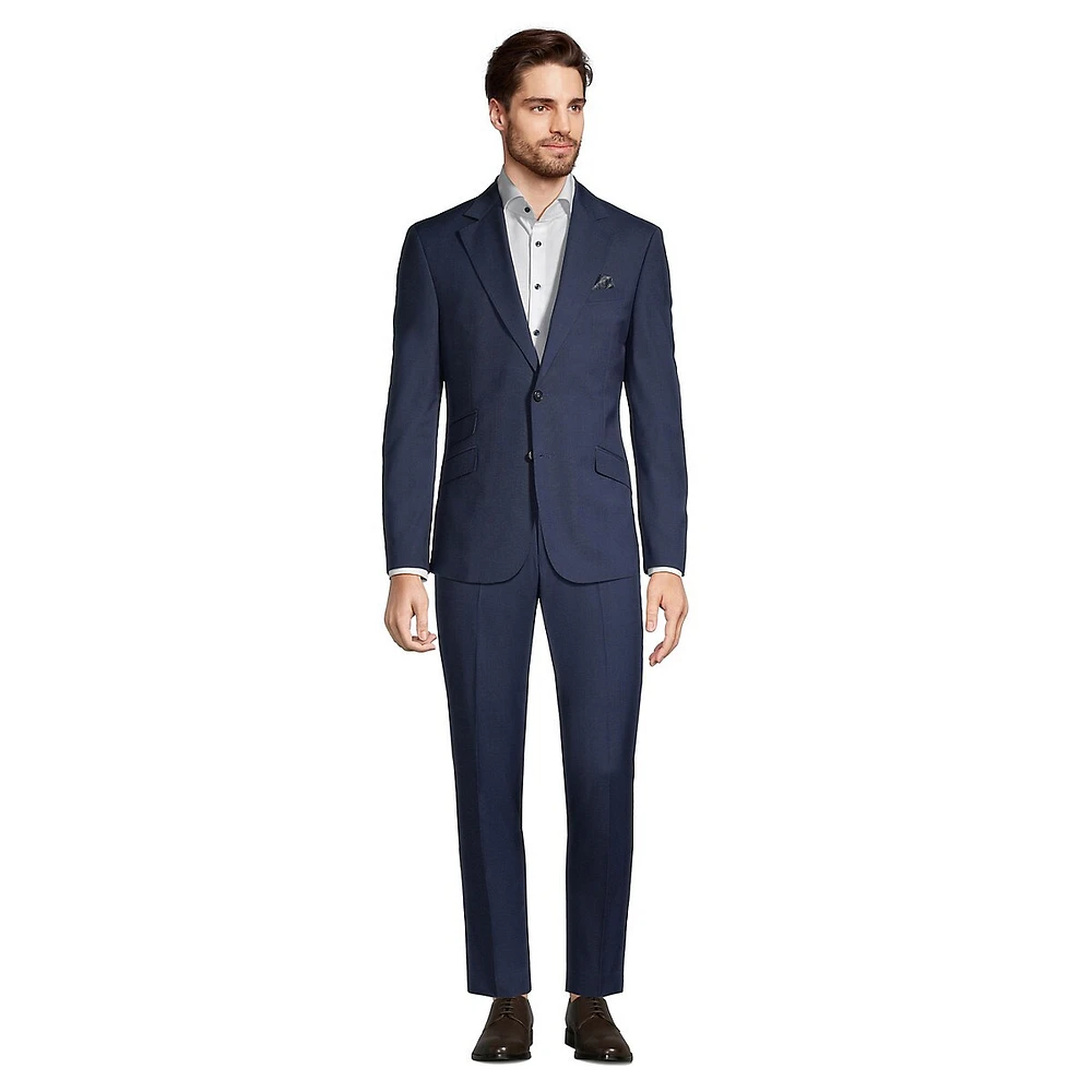 Slim-Fit Stretch Glen Plaid Suit Jacket