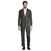 Slim-Fit Plaid Suit Jacket