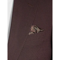 Slim-Fit Plaid Suit Jacket