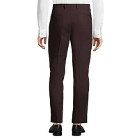 Slim-Fit Plaid Suit Pants