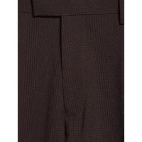 Slim-Fit Plaid Suit Pants