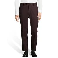 Slim-Fit Plaid Suit Pants