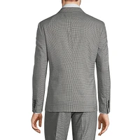 Slim-Fit Fine Houndstooth Suit Jacket