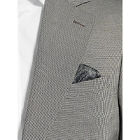 Slim-Fit Fine Houndstooth Suit Jacket