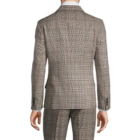 Slim-Fit Glen Plaid Suit Jacket