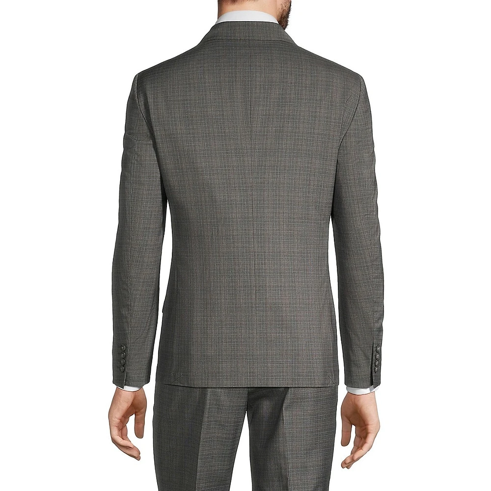 Slim-Fit Stretch Glen Plaid Suit Jacket