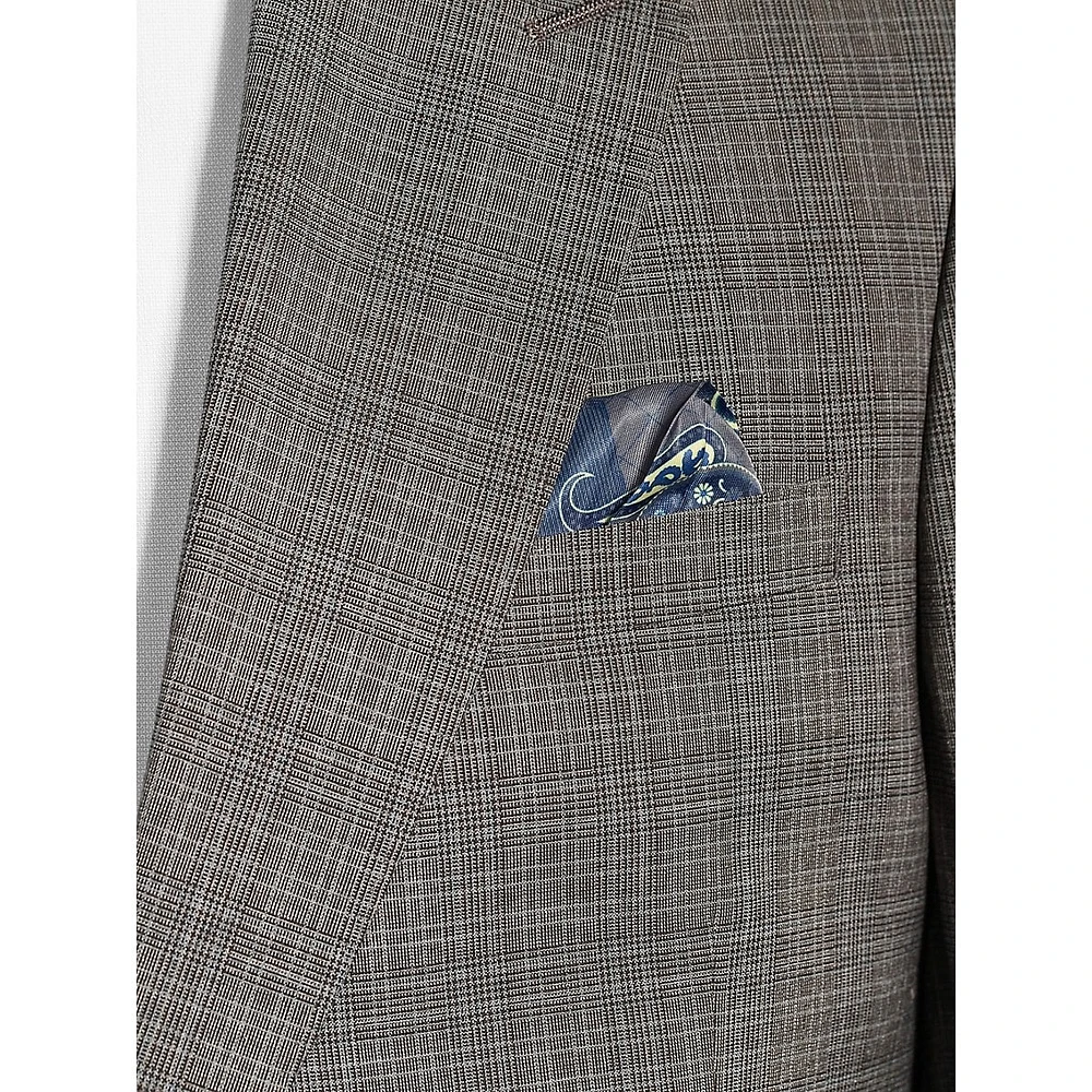 Slim-Fit Stretch Glen Plaid Suit Jacket