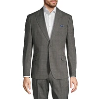 Slim-Fit Stretch Glen Plaid Suit Jacket