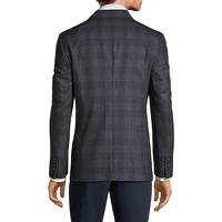 Modern-Classic Fit Plaid Sport Coat