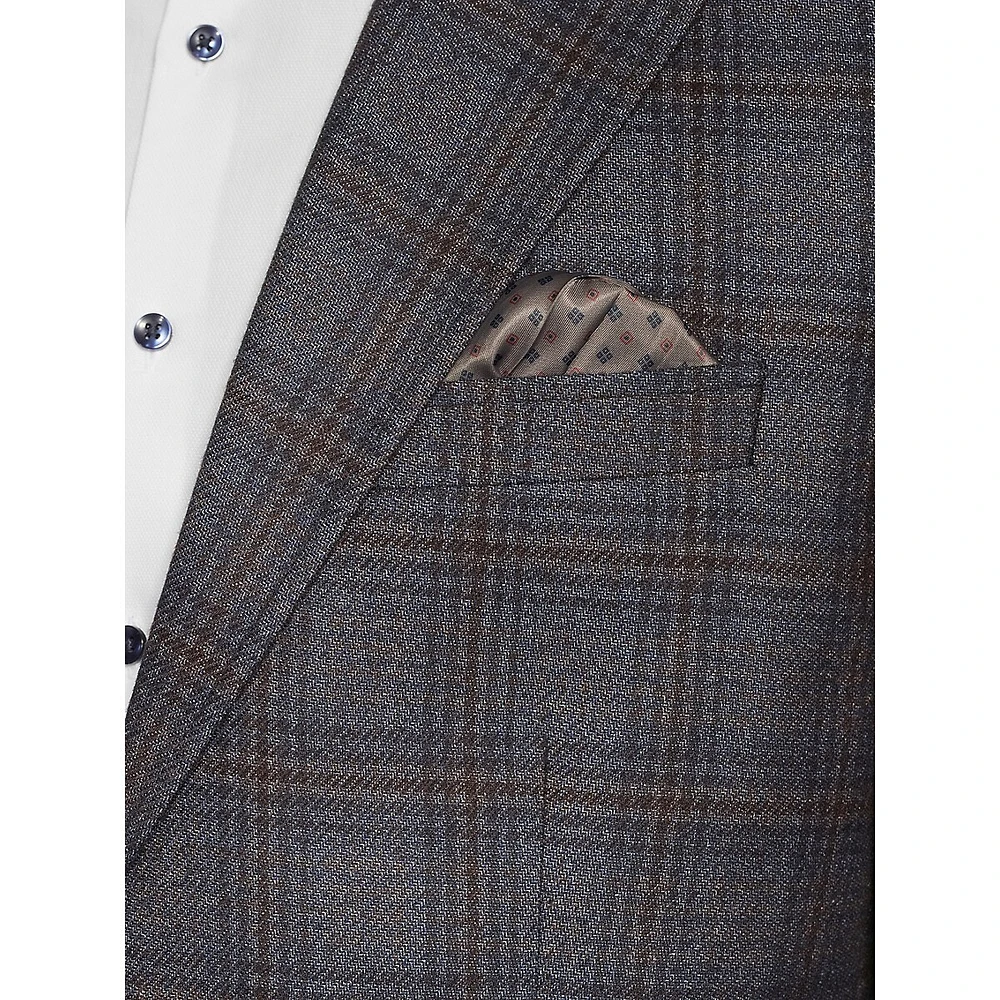 Modern-Classic Fit Plaid Sport Coat