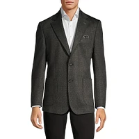 Modern Classic-Fit Houndstooth Plaid Sport Coat