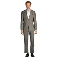 Modern-Classic Fit Twill Plaid Suit Jacket