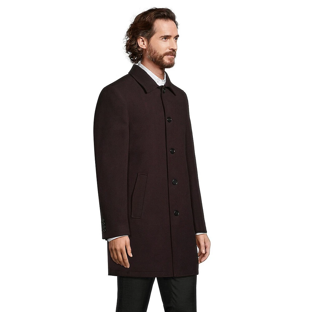 Stretch Melton Car Coat