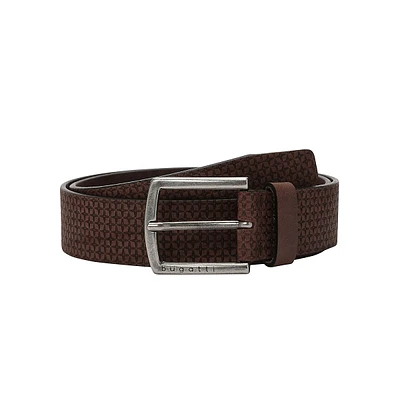 Embossed Full-Grain Leather Belt