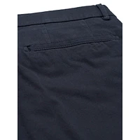 Flat-Front Chino Pants