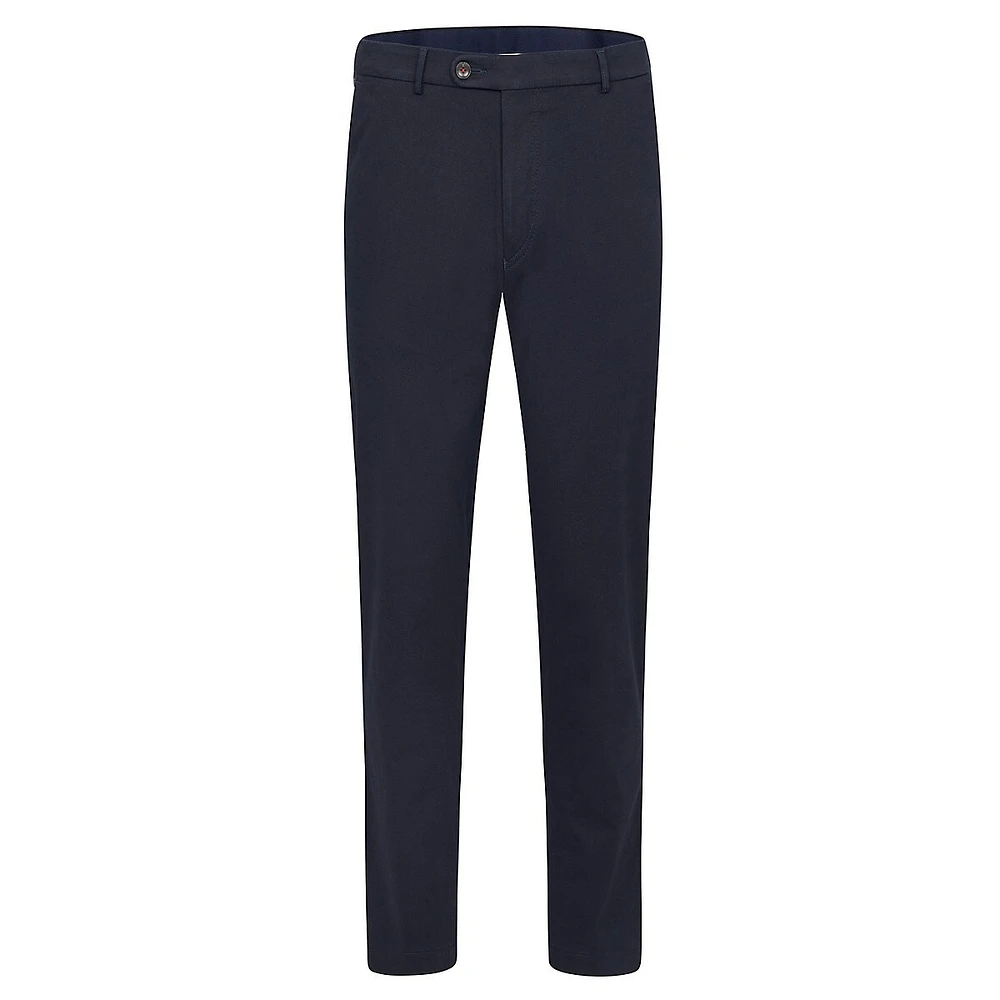 Flat-Front Chino Pants