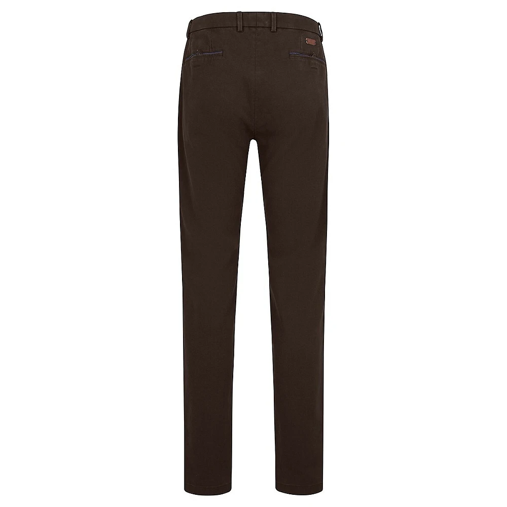 Modern-Fit Flat-Front Chino Pants