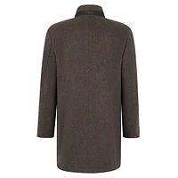 Wool-Blend Gilet Car Coat