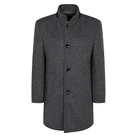 Wool-Blend Car Coat