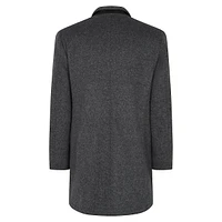 Wool-Blend Car Coat