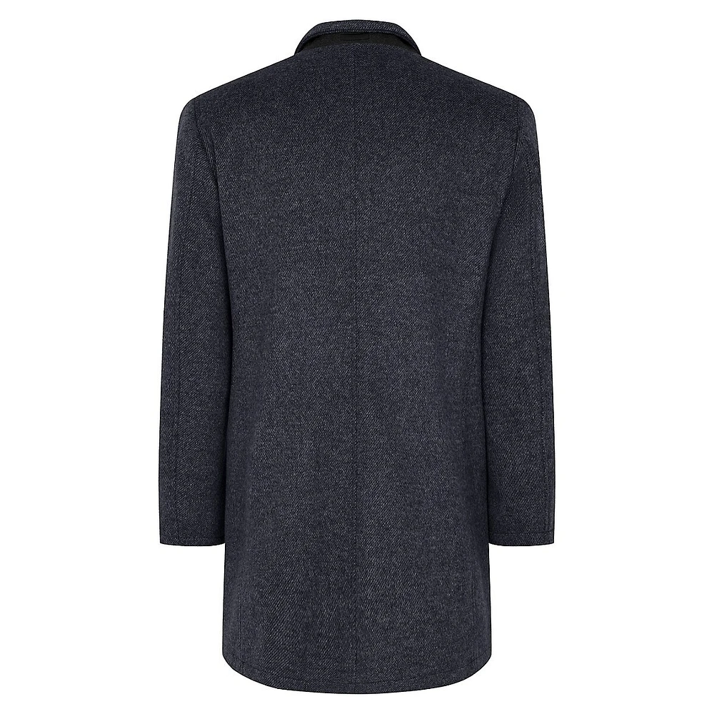 Manteau de voiture en laine mélangée