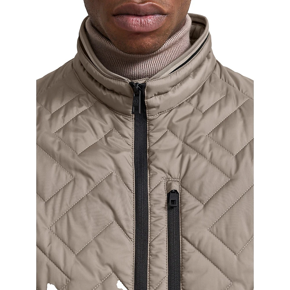 Lightweight Quilted Bomber Jacket