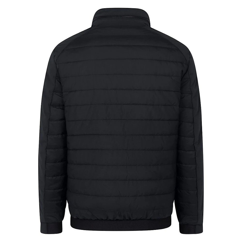 Water-Resistant Quilted Bomber Jacket