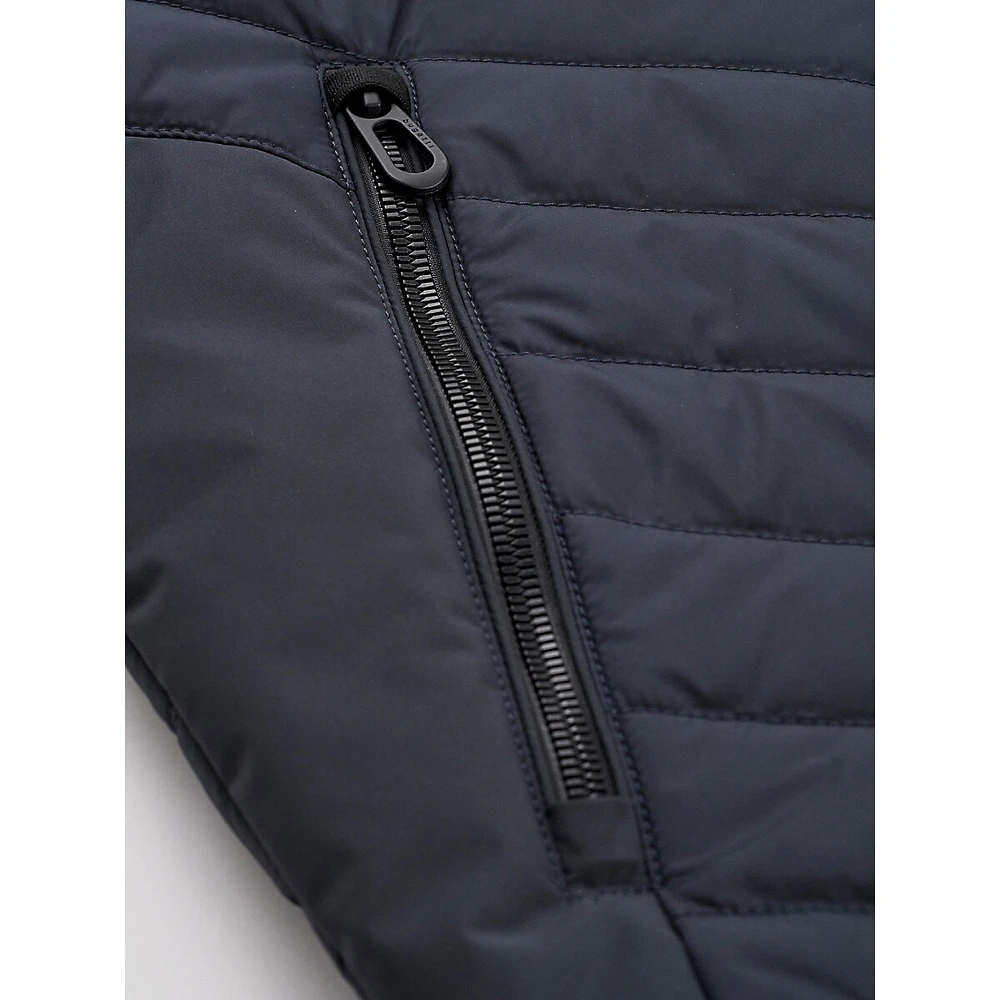 Water-Resistant Quilted Bomber Jacket