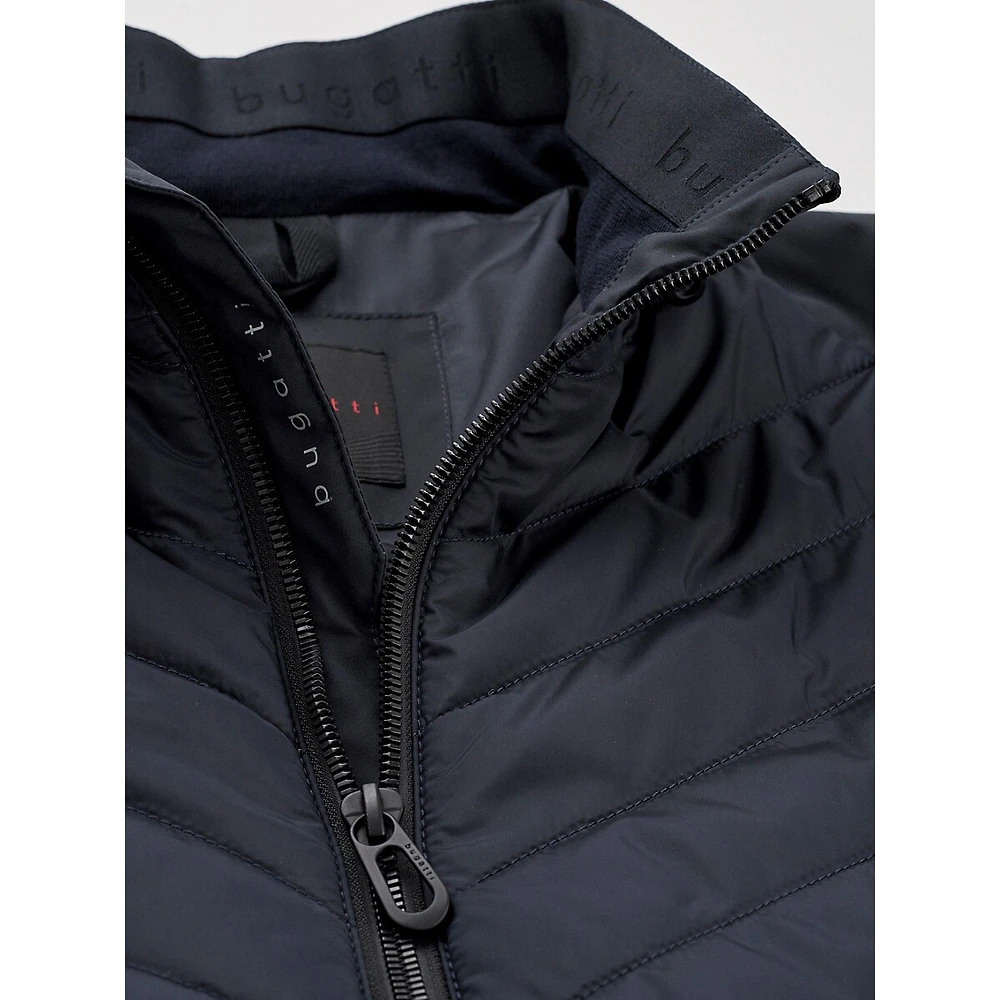 Water-Resistant Quilted Bomber Jacket