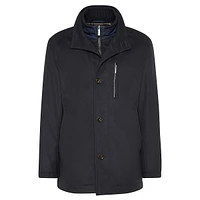 Windproof Wool-Blend Car Coat