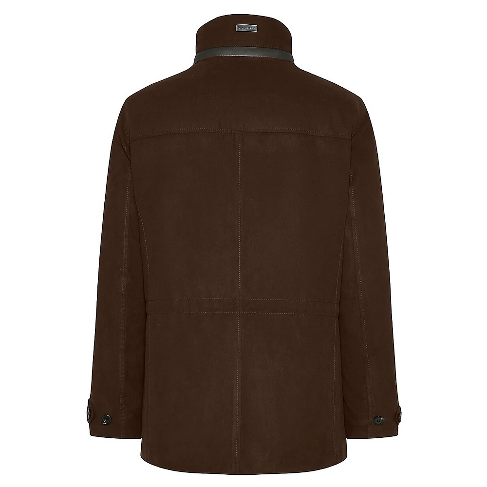 Water-Repellent Leisure Teddy-Collar Jacket