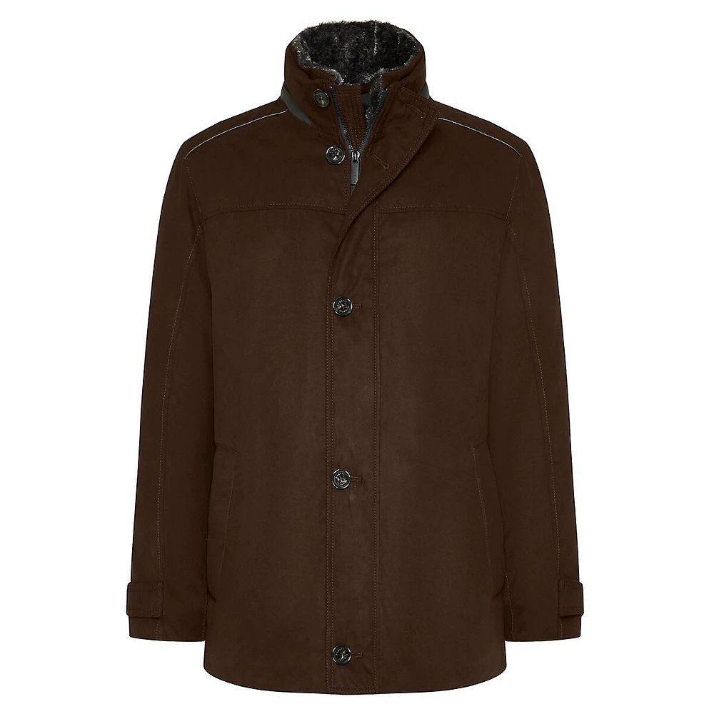 Water-Repellent Leisure Teddy-Collar Jacket