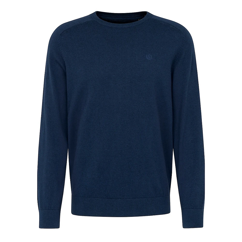 Cotton-Cashmere Crewneck Sweater