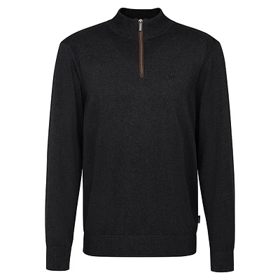 Cotton-Cashmere Quarter-Zip Sweater