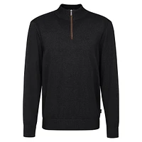 Cotton-Cashmere Quarter-Zip Sweater