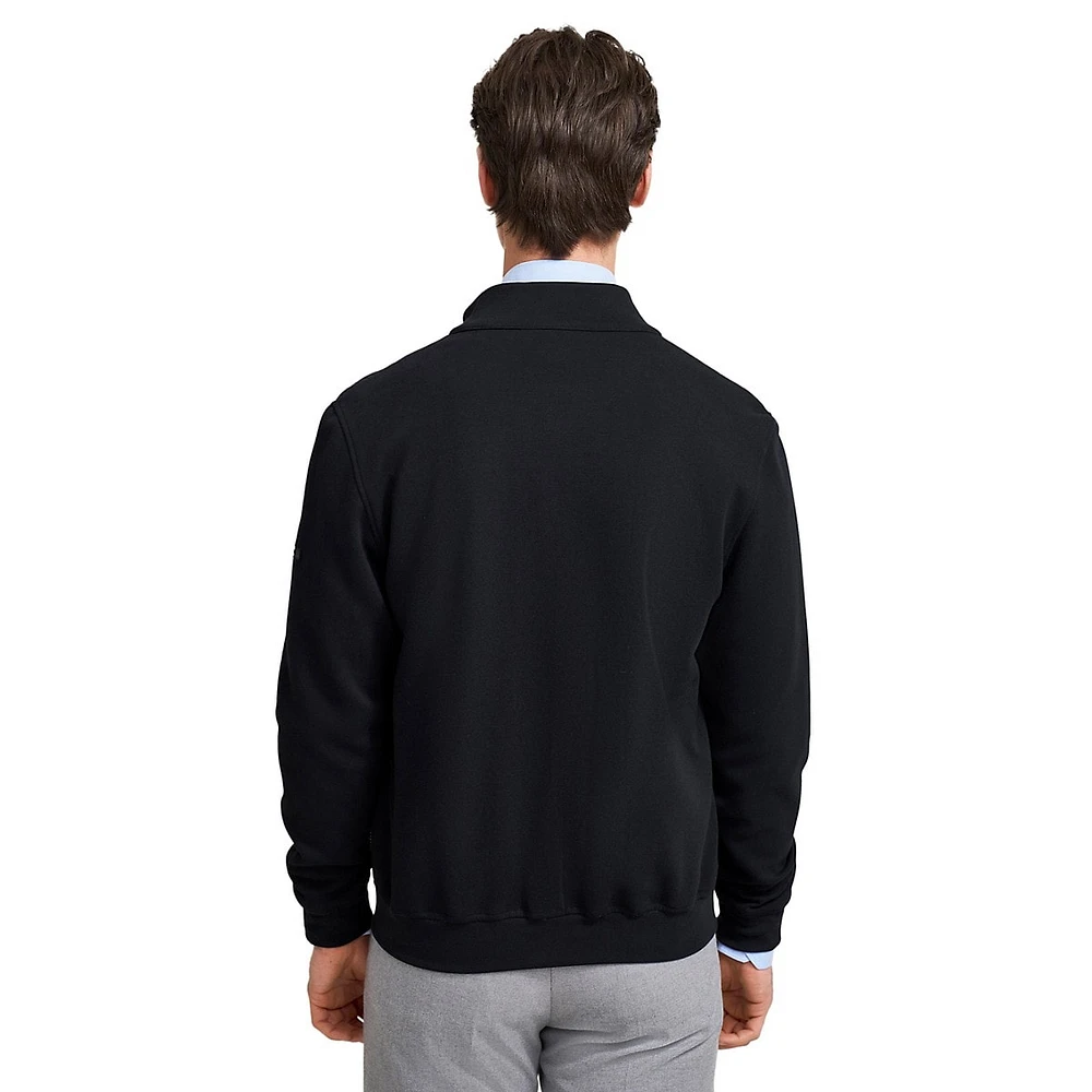 Full-Zip Quilted Sweatshirt Jacket