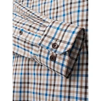 Modern-Fit Easy-Care Plaid Twill Shirt