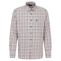 Modern-Fit Easy-Care Plaid Twill Shirt