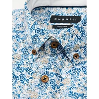 Slim-Fit Easy-Care Floral Shirt