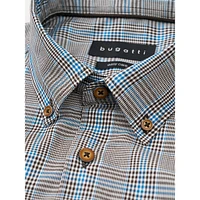 Modern-Fit Plaid Easy-Care Shirt