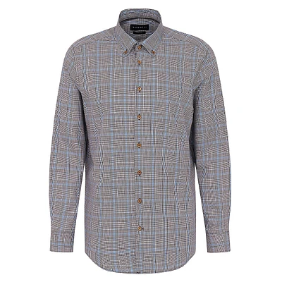 Modern-Fit Plaid Easy-Care Shirt