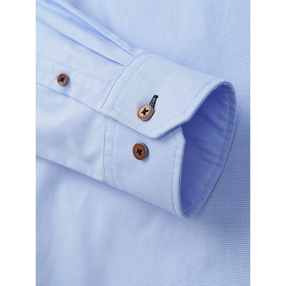 Slim-Fit Button-Collar Easy-Care Shirt